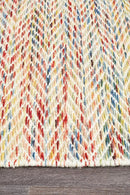 Roland Herringbone Multi Coloured Rug Rug Culture