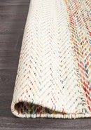 Roland Herringbone Multi Coloured Rug Rug Culture