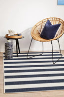 Seaside Navy & White Rug Rug Culture