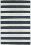 Seaside Navy & White Rug Rug Culture