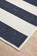 Seaside Navy & White Rug Rug Culture