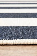 Seaside Navy & White Rug Rug Culture