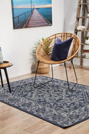Seaside Navy Rug Rug Culture