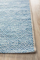 Terrace Diamond Blue Runner Rug Culture