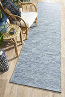 Terrace Diamond Blue Runner Rug Culture