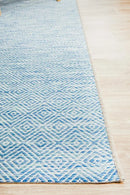 Terrace Diamond Blue Rug Rug Culture