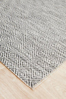 Terrace Clara Diamond Grey Rug Rug Culture
