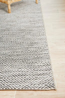Terrace Clara Diamond Grey Rug Rug Culture