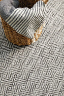 Terrace Clara Diamond Grey Rug Rug Culture