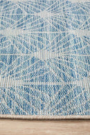 Terrace Fern Trellis Blue Runner Rug Culture