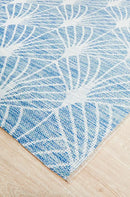 Terrace Fern Trellis Blue Rug Rug Culture