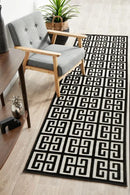 Brenda Black & Gold Runner Rug Culture