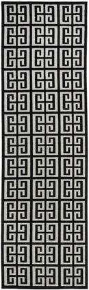 Brenda Black & Gold Runner Rug Culture