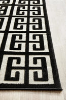 Brenda Black & Gold Runner Rug Culture