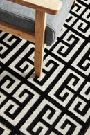 Brenda Black & Gold Runner Rug Culture