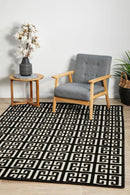 Brenda Black & Gold Rug Rug Culture
