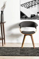 Cindy Black & Gold Runner Rug Culture