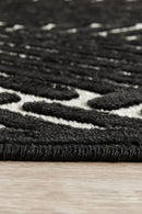 Cindy Black & Gold Runner Rug Culture