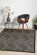 Cindy Black & Gold Rug Rug Culture