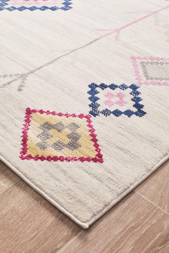 Zanzibar White Multi Rug