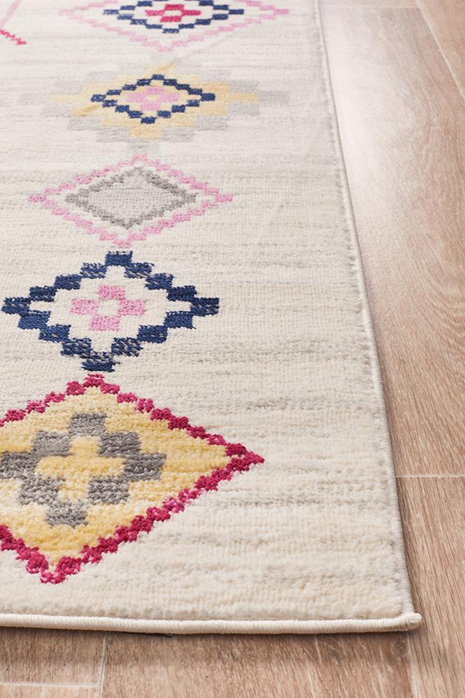 Zanzibar White Multi Rug