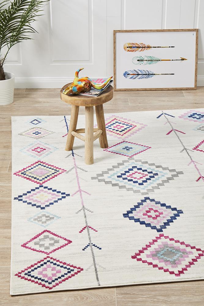 Zanzibar White Multi Rug