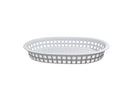 Coney Isand - Rectangular Plastic Serving Basket, White 270x180x40mm