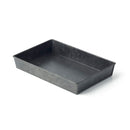 Galvanised Black Rectangular Flared Tray 240x160x40mm, Coney Island