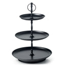 Coney Island Galvanised Black 3 Tier Tea Stand (18/25/31x470mm)