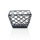 Coney Island Square Basket, Patina Black 155x155x105mm