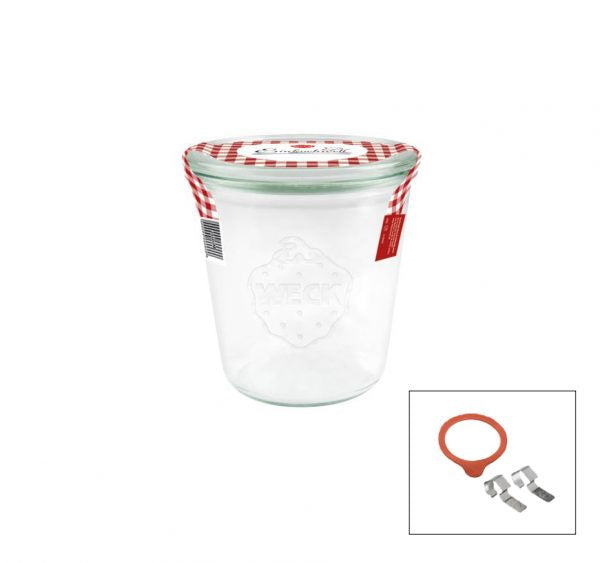 Complete Weck Glass Jar with Lids & Seals 290ml 80x87mm (900)